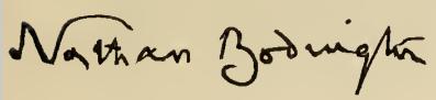 Sir Nathan Bodington b.1848, signature